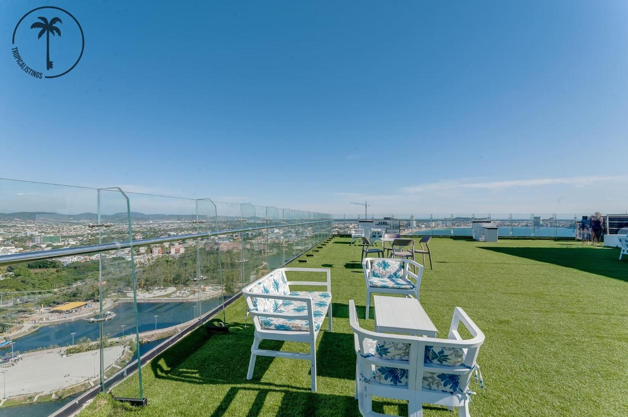 Terraza Con Vista Al Mar, Bbq Y Piscina Apartment Mazatlan Exterior photo