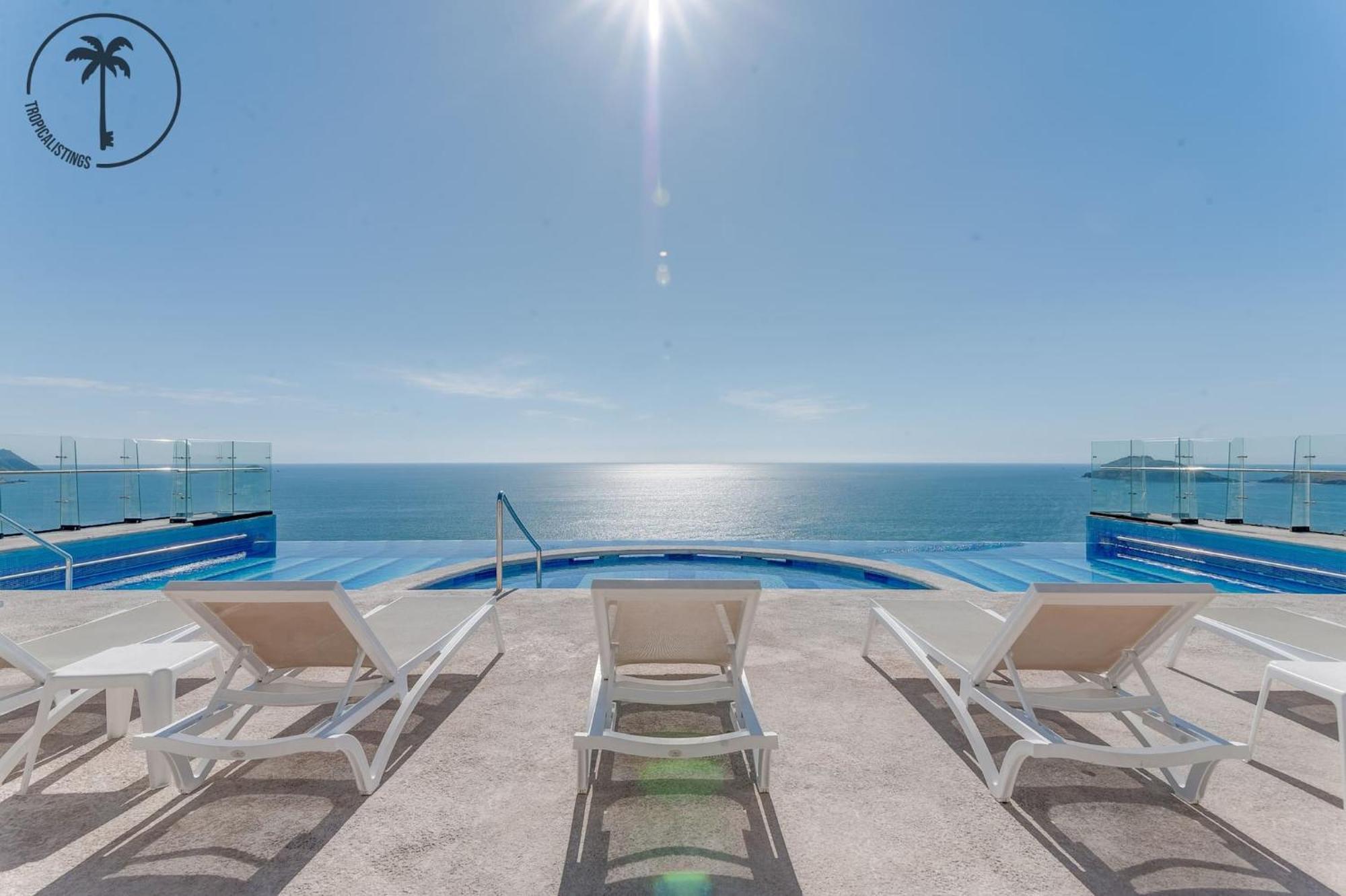 Terraza Con Vista Al Mar, Bbq Y Piscina Apartment Mazatlan Exterior photo