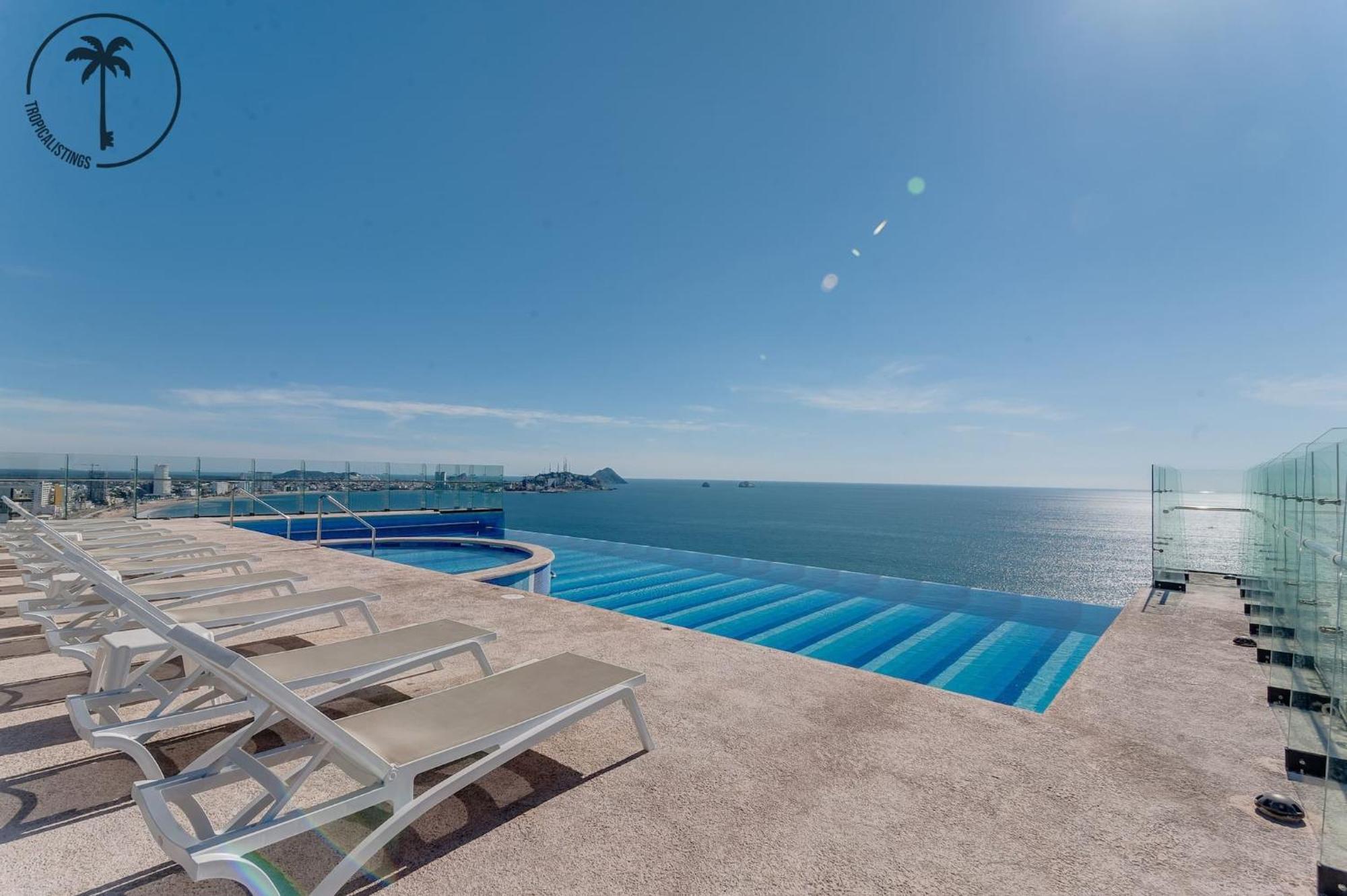 Terraza Con Vista Al Mar, Bbq Y Piscina Apartment Mazatlan Exterior photo